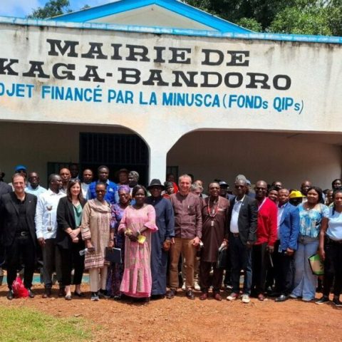 Members of the diplomatic corps visiting Kaga Bandoro commend the work of MINUSCA and the United Nations country team