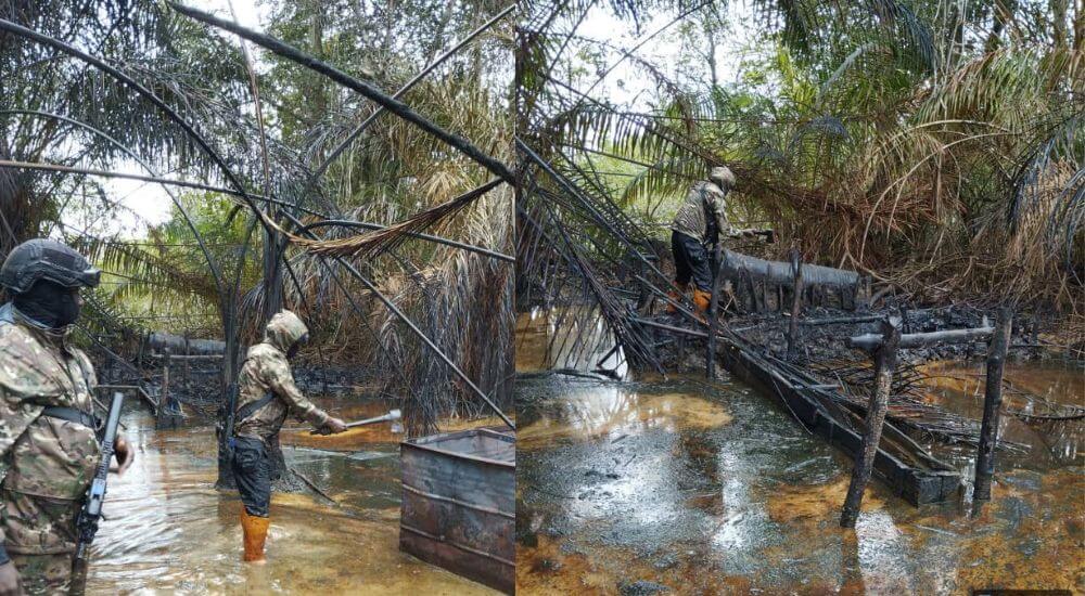 Illegal Refineries: Nigerian Navy Destroys 23 Sites, Recovers Stolen Crude