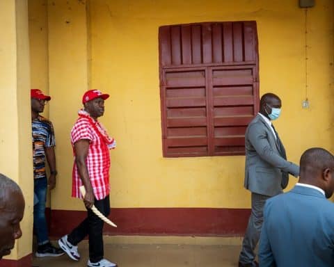 Governor Suludo during the tour of Uga Boys Secondary School