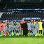 Super Falcons with Female football chairperson Aisha Falode in france