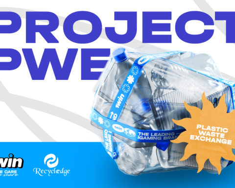 Exchange Plastic for Rewards with win and Recycledge