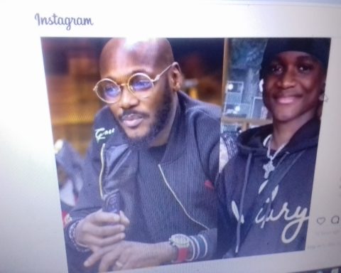 2Baba with his first son Nino