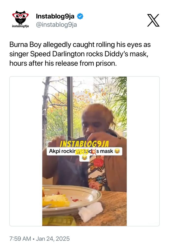 Burna Boy 'Troll' Video Exposed As Fake, Speed Darlington's Claim Debunked