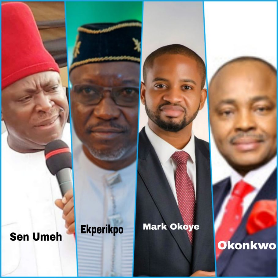 Victor Umeh, Senator representing Anambra Central senatorial district; Ekperikpe Ekpo, Minister of State, Petroleum Resources (Gas); Mark Okoye, MD/CEO, South East Development Commission (SEDC); Sylvester Okonkwo, Executive Director, Corporate Services, SEDC.