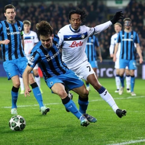 Atalanta fall to Club Brugge in play off first leg