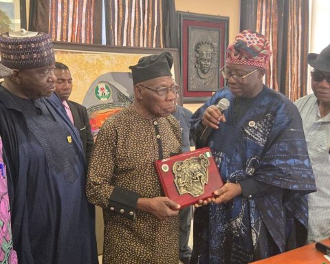 NACCIMA President Visits Obasanjo Alake Egbaland Urges Better Synergy Do Drive Economic Devt