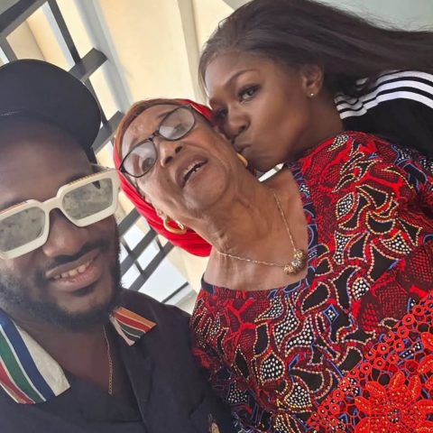 Baba's mother Madam rose Idibia unites with Natasha