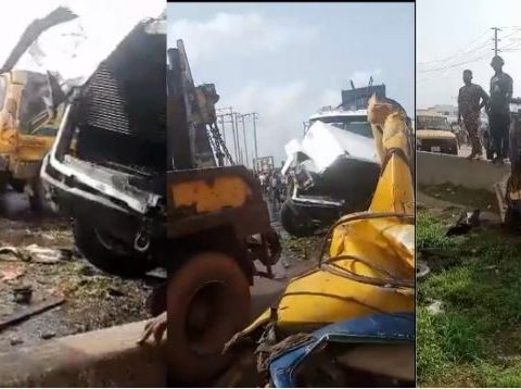 Accident at MFM Lagos Ibadan Expressway