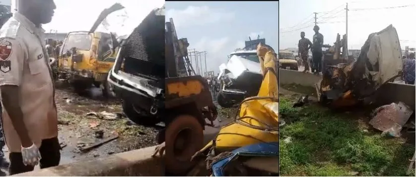 Accident at MFM Lagos Ibadan Expressway