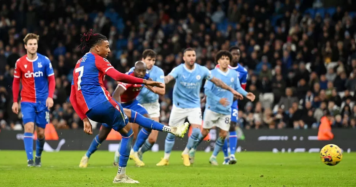 Manchester city against palace in past tie that ended