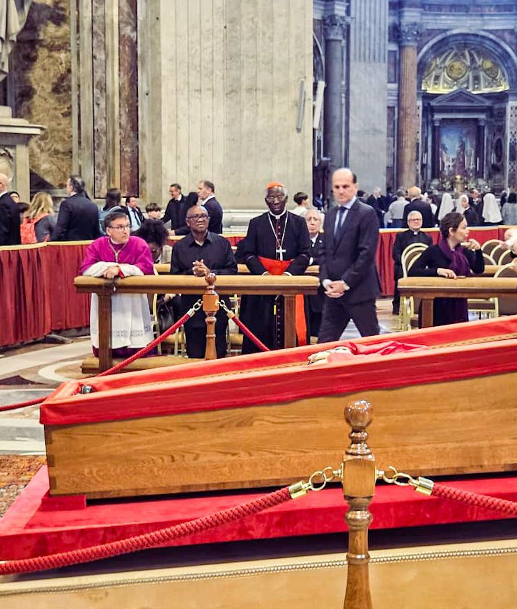 Obi Joins Cardinal Arinze, Others In Rome To Pay Final Respect To Pope Francis 