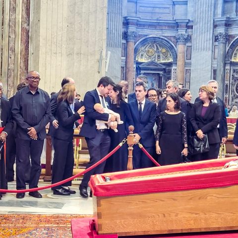 Obi Joins Cardinal Arinze Others In Rome To Pay Respect To Pope Francis