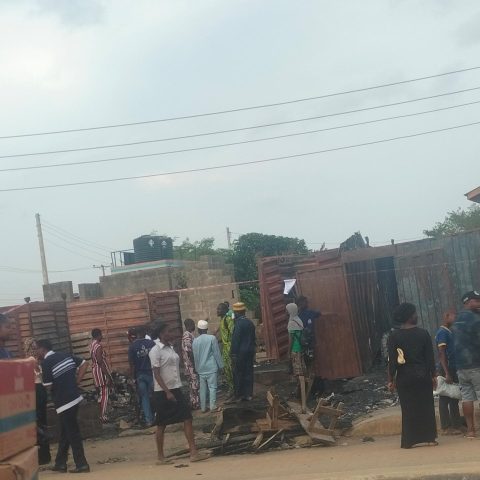 Fire Rages Through Adamo, Ikorodu, Leaving Trail of Destruction