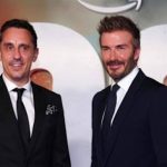 Fromer Man United greats David Beckham and Gary Neville