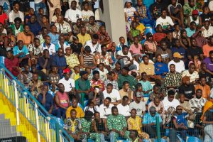 Fans at Nigerian league venue Fans at Nigerian league venue