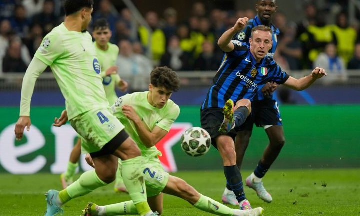 Inter versus Barceelona fight to the finish