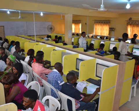 JAMB Candidates sweating it out