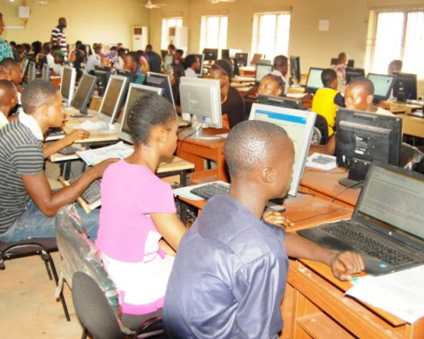 Candidates sitting for the UTME