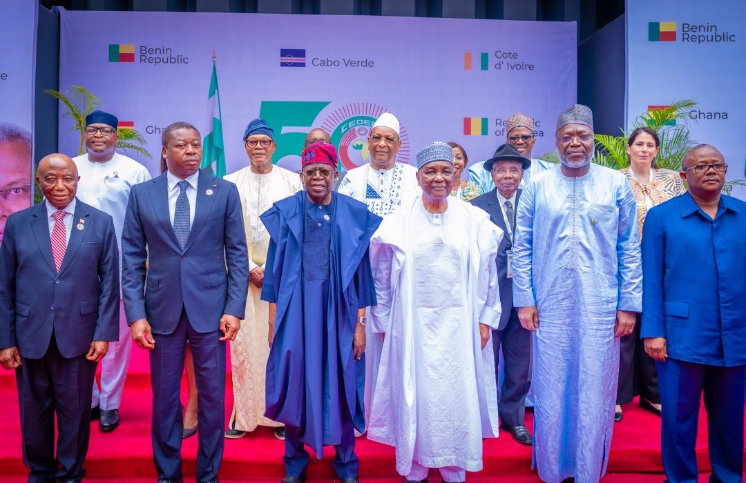 Tinubu Seeks Unity In West Africa As ECOWAS Turns 50