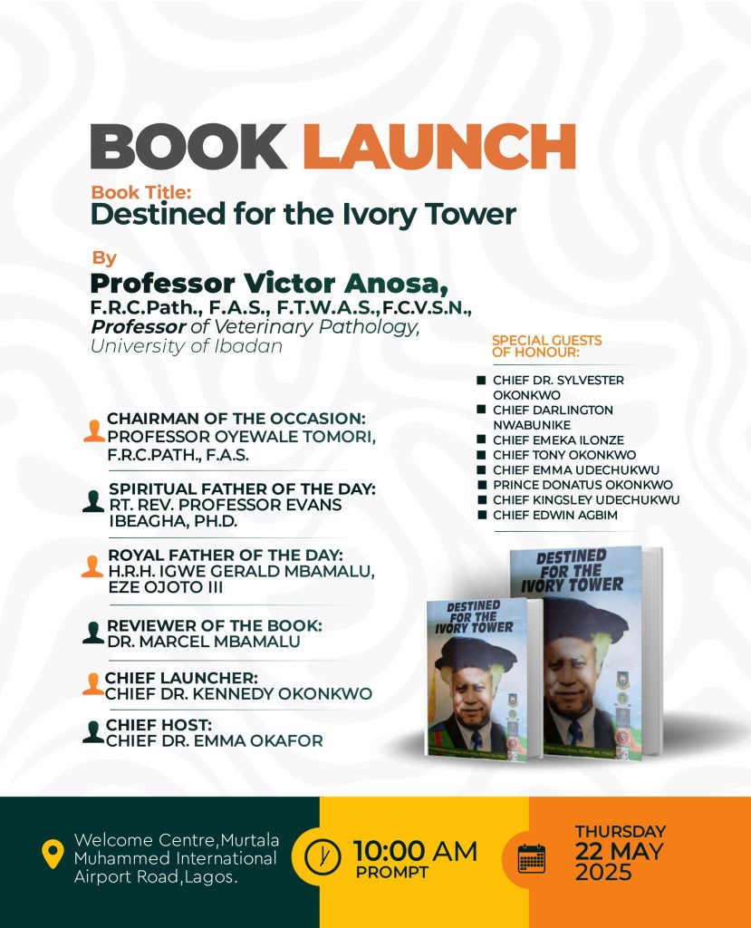 Professor Victor Anosa Launches Stirring Autobiography: 'Destined For The Ivory Tower'