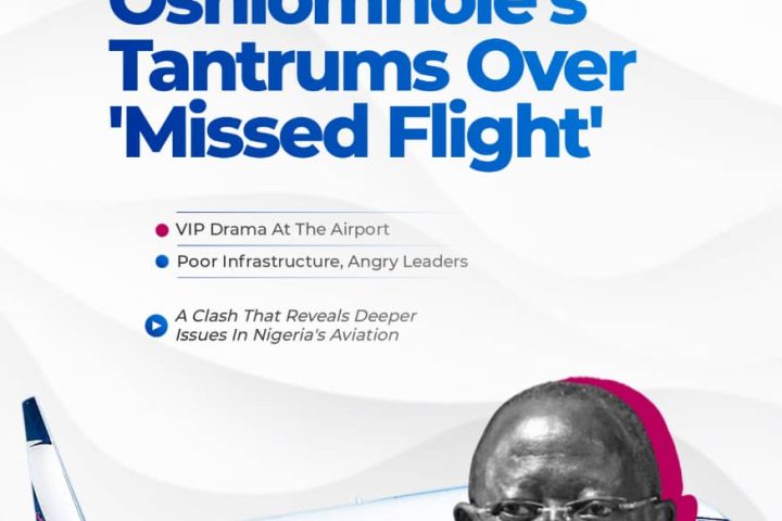 VIP Airport Drama: Senator Oshiomhole's Tantrums Over 'Missed Flight'