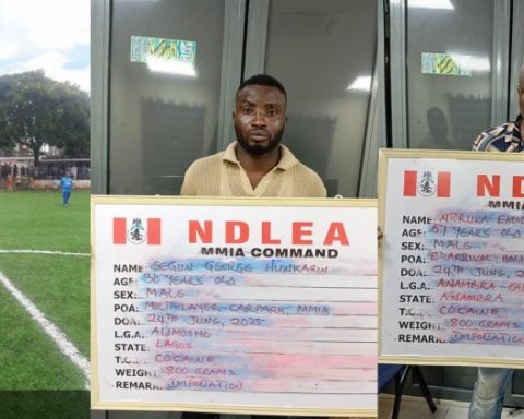 NDLEA Nabs Ex-Nigerian Footballer Segun Hunkarin For Cocaine Smuggling