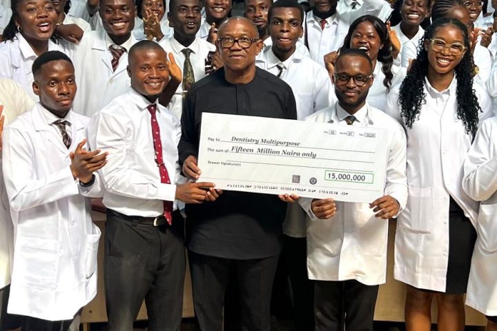 Obi Donates ₦15m To UNN Dentistry Dept To Boost Re-accreditation Effort