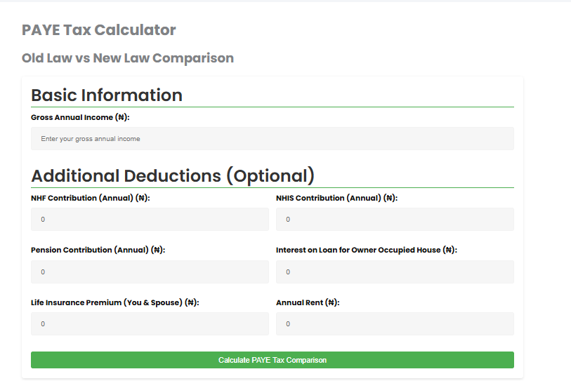 Nigerian Govt Develops Personal Income Tax Calculator 