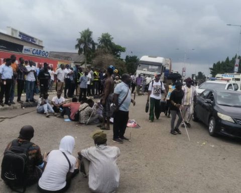 lagos airport protest