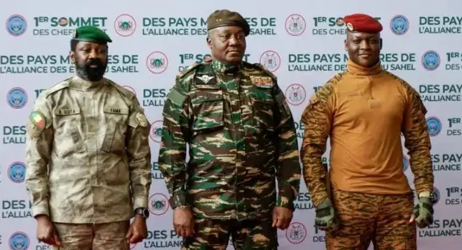 Leaders of Burkina Faso, Niger and Mali