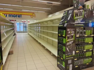 Shoprite empty selves, as seen in kwara