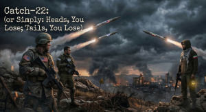 Image of USA, Isreal, and Iran soldiers and missiles